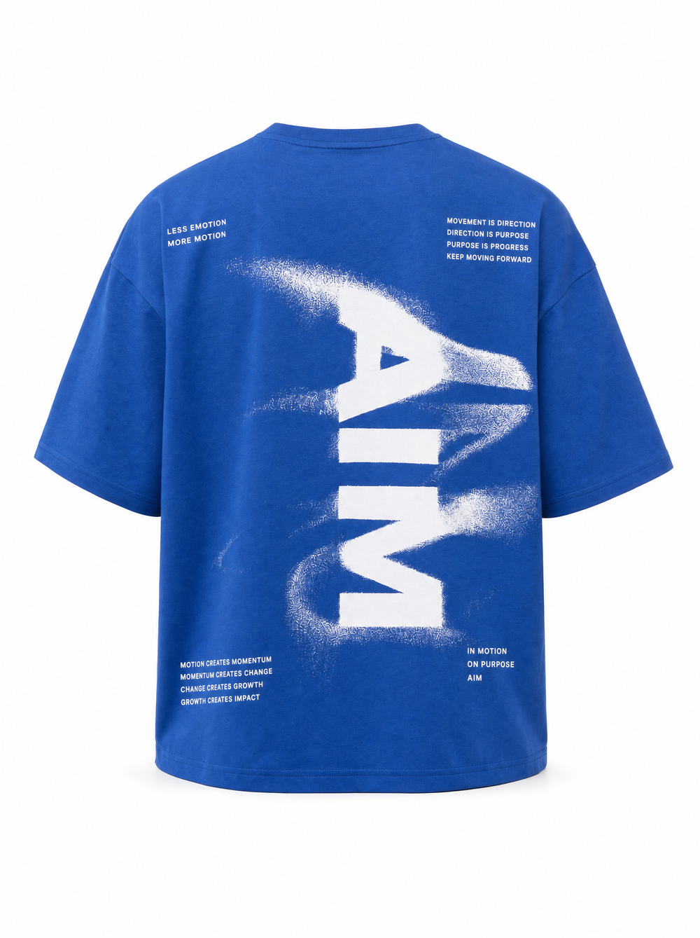 AIM Blue Tee — back