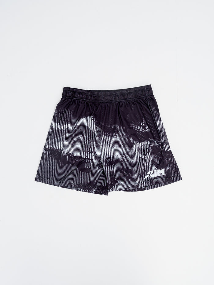 AIM Black Mesh Shorts