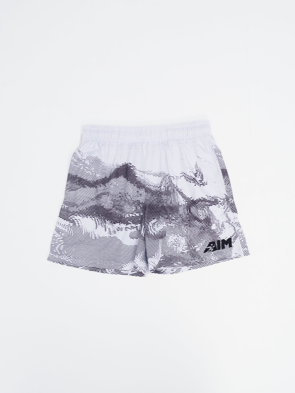 AIM White Mesh Shorts